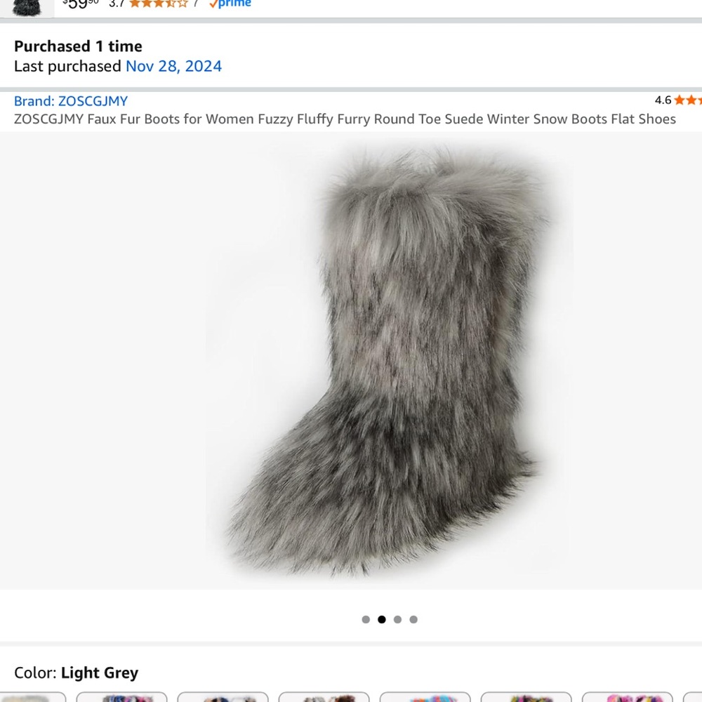 Amazon Gray Women's Winter Boots
